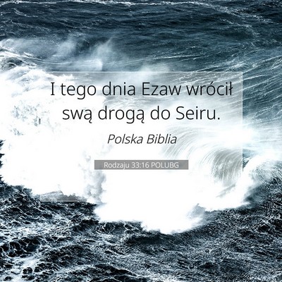Rodzaju 33:16 POLUBG Obraz Wersetu Biblijnego