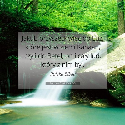 Rodzaju 35:6 POLUBG Obraz Wersetu Biblijnego