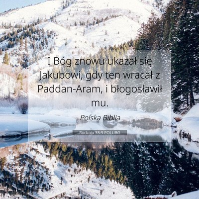 Rodzaju 35:9 POLUBG Obraz Wersetu Biblijnego
