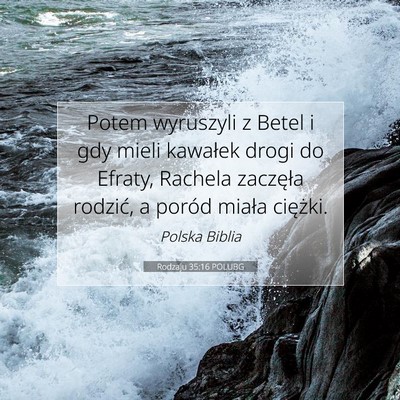 Rodzaju 35:16 POLUBG Obraz Wersetu Biblijnego