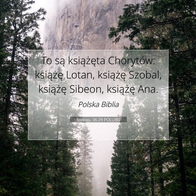 Rodzaju 36:29 Werset Biblijny Wyjaśniony