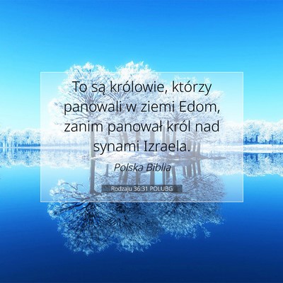 Rodzaju 36:31 Werset Biblijny Wyjaśniony