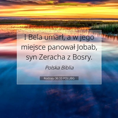 Rodzaju 36:33 Werset Biblijny Wyjaśniony