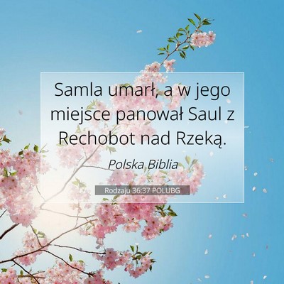 Rodzaju 36:37 Werset Biblijny Wyjaśniony
