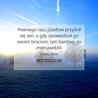 Rodzaju 37:5 POLUBG Obraz Wersetu Biblijnego