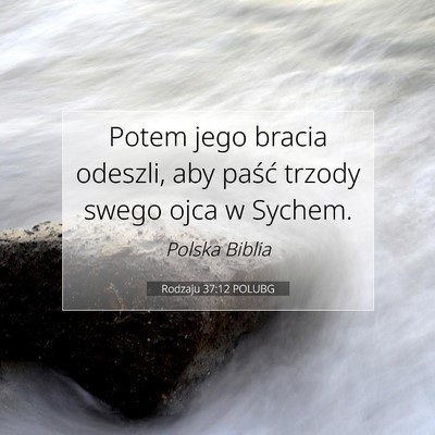 Rodzaju 37:12 POLUBG Obraz Wersetu Biblijnego