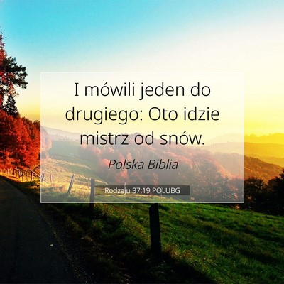 Rodzaju 37:19 POLUBG Obraz Wersetu Biblijnego