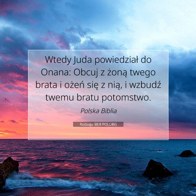 Rodzaju 38:8 POLUBG Obraz Wersetu Biblijnego