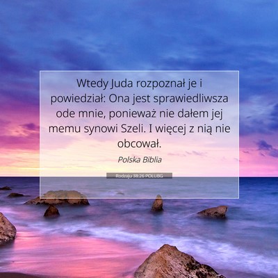 Rodzaju 38:26 POLUBG Obraz Wersetu Biblijnego