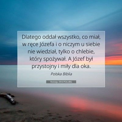 Rodzaju 39:6 POLUBG Obraz Wersetu Biblijnego