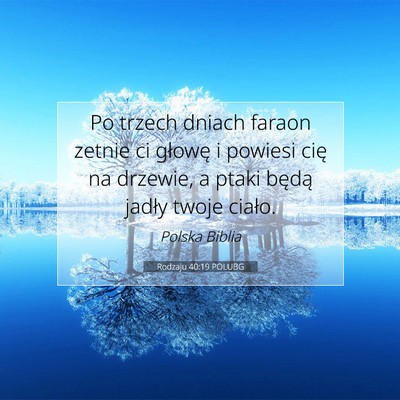 Rodzaju 40:19 POLUBG Obraz Wersetu Biblijnego