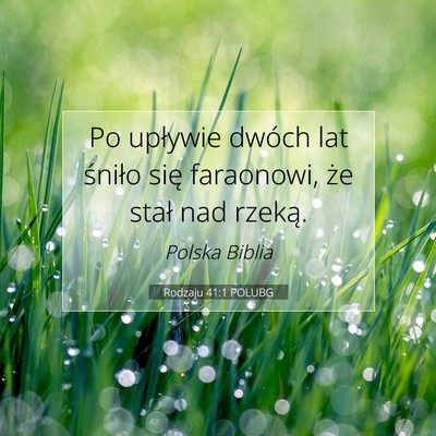 Rodzaju 41:1 POLUBG Obraz Wersetu Biblijnego