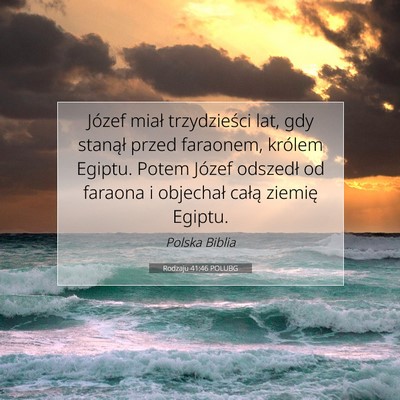 Rodzaju 41:46 POLUBG Obraz Wersetu Biblijnego