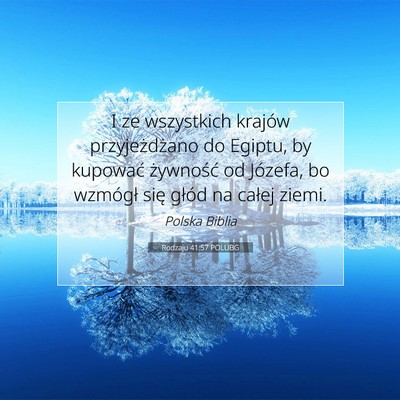 Rodzaju 41:57 POLUBG Obraz Wersetu Biblijnego