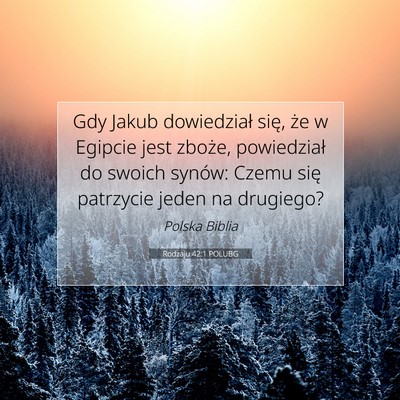 Rodzaju 42:1 POLUBG Obraz Wersetu Biblijnego