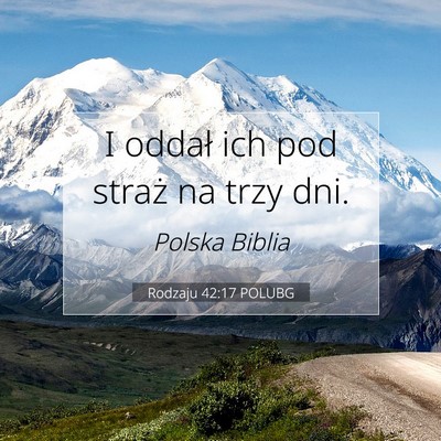 Rodzaju 42:17 POLUBG Obraz Wersetu Biblijnego