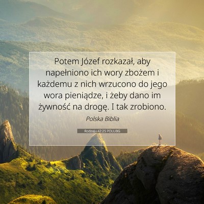 Rodzaju 42:25 POLUBG Obraz Wersetu Biblijnego
