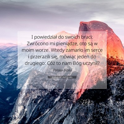 Rodzaju 42:28 POLUBG Obraz Wersetu Biblijnego