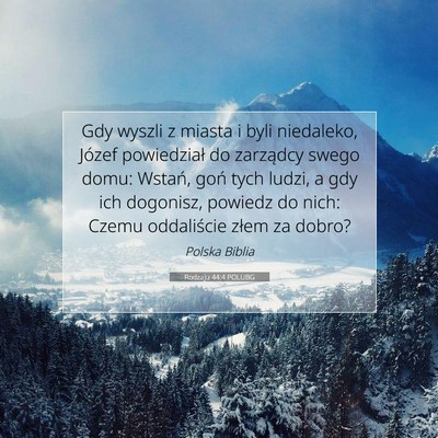 Rodzaju 44:4 Werset Biblijny Wyjaśniony