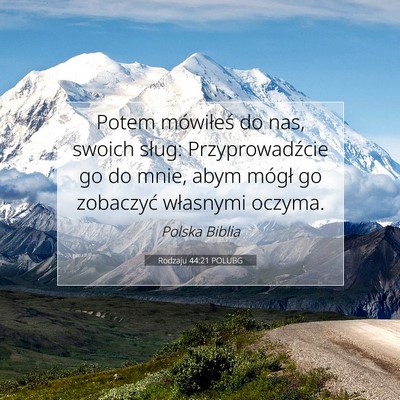 Rodzaju 44:21 Werset Biblijny Wyjaśniony
