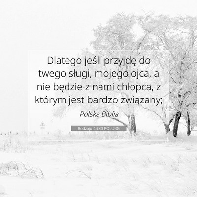 Rodzaju 44:30 Werset Biblijny Wyjaśniony