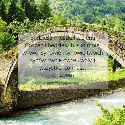 Rodzaju 45:10 POLUBG Obraz Wersetu Biblijnego