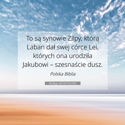Rodzaju 46:18 POLUBG Obraz Wersetu Biblijnego