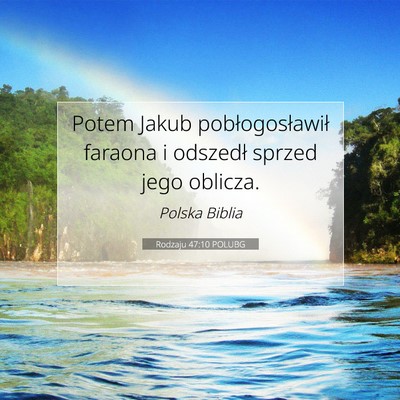 Rodzaju 47:10 POLUBG Obraz Wersetu Biblijnego