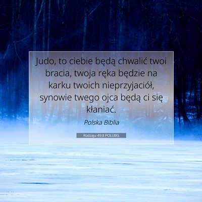 Rodzaju 49:8 POLUBG Obraz Wersetu Biblijnego