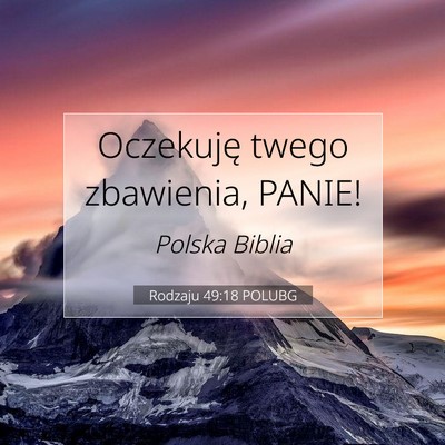 Rodzaju 49:18 POLUBG Obraz Wersetu Biblijnego