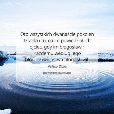 Rodzaju 49:28 POLUBG Obraz Wersetu Biblijnego