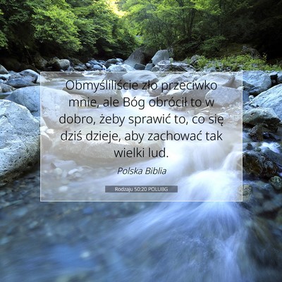 Rodzaju 50:20 POLUBG Obraz Wersetu Biblijnego