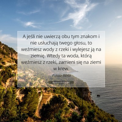 Wyjścia 4:9 POLUBG Obraz Wersetu Biblijnego