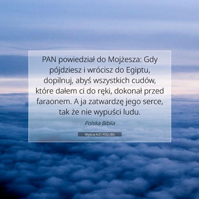 Wyjścia 4:21 POLUBG Obraz Wersetu Biblijnego