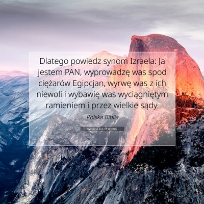 Wyjścia 6:6 POLUBG Obraz Wersetu Biblijnego