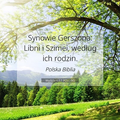 Wyjścia 6:17 POLUBG Obraz Wersetu Biblijnego