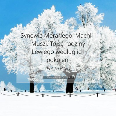 Wyjścia 6:19 POLUBG Obraz Wersetu Biblijnego