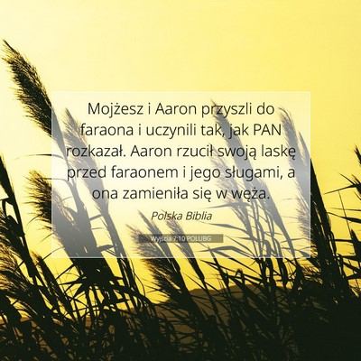 Wyjścia 7:10 POLUBG Obraz Wersetu Biblijnego