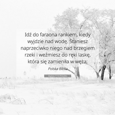 Wyjścia 7:15 POLUBG Obraz Wersetu Biblijnego