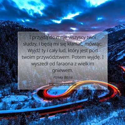 Wyjścia 11:8 POLUBG Obraz Wersetu Biblijnego