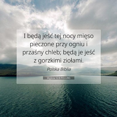 Wyjścia 12:8 POLUBG Obraz Wersetu Biblijnego