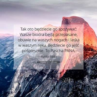 Wyjścia 12:11 POLUBG Obraz Wersetu Biblijnego