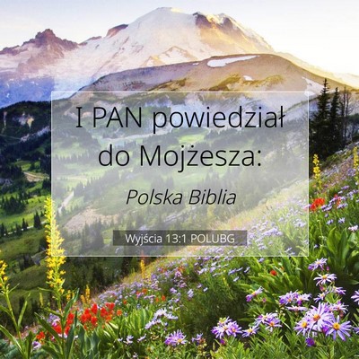 Wyjścia 13:1 POLUBG Obraz Wersetu Biblijnego