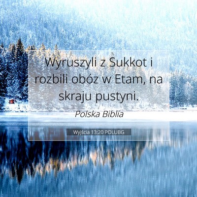 Wyjścia 13:20 POLUBG Obraz Wersetu Biblijnego