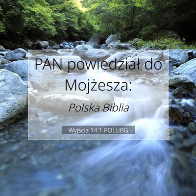 Wyjścia 14:1 POLUBG Obraz Wersetu Biblijnego