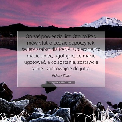 Wyjścia 16:23 POLUBG Obraz Wersetu Biblijnego