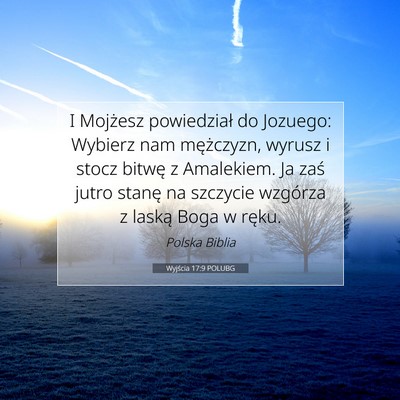 Wyjścia 17:9 POLUBG Obraz Wersetu Biblijnego
