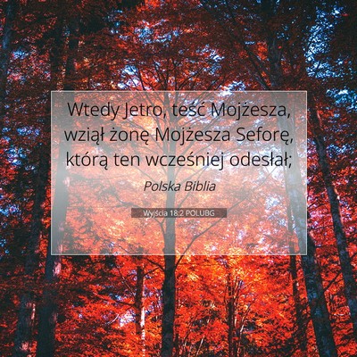 Wyjścia 18:2 POLUBG Obraz Wersetu Biblijnego