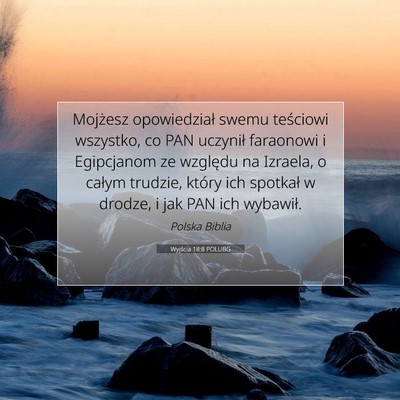 Wyjścia 18:8 POLUBG Obraz Wersetu Biblijnego