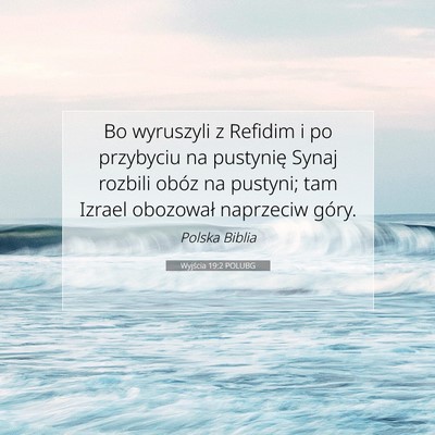 Wyjścia 19:2 POLUBG Obraz Wersetu Biblijnego